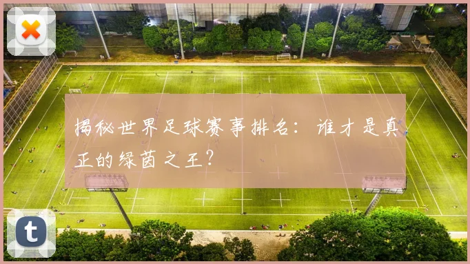 揭秘世界足球赛事排名：谁才是真正的绿茵之王？